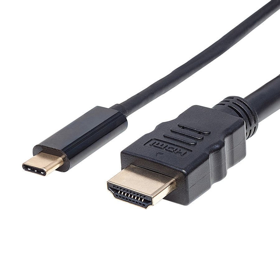 Cable USB-C a HDMI Manhattan 151764 - 2M, 4K@30Hz, Negro Imagen secundaria del producto