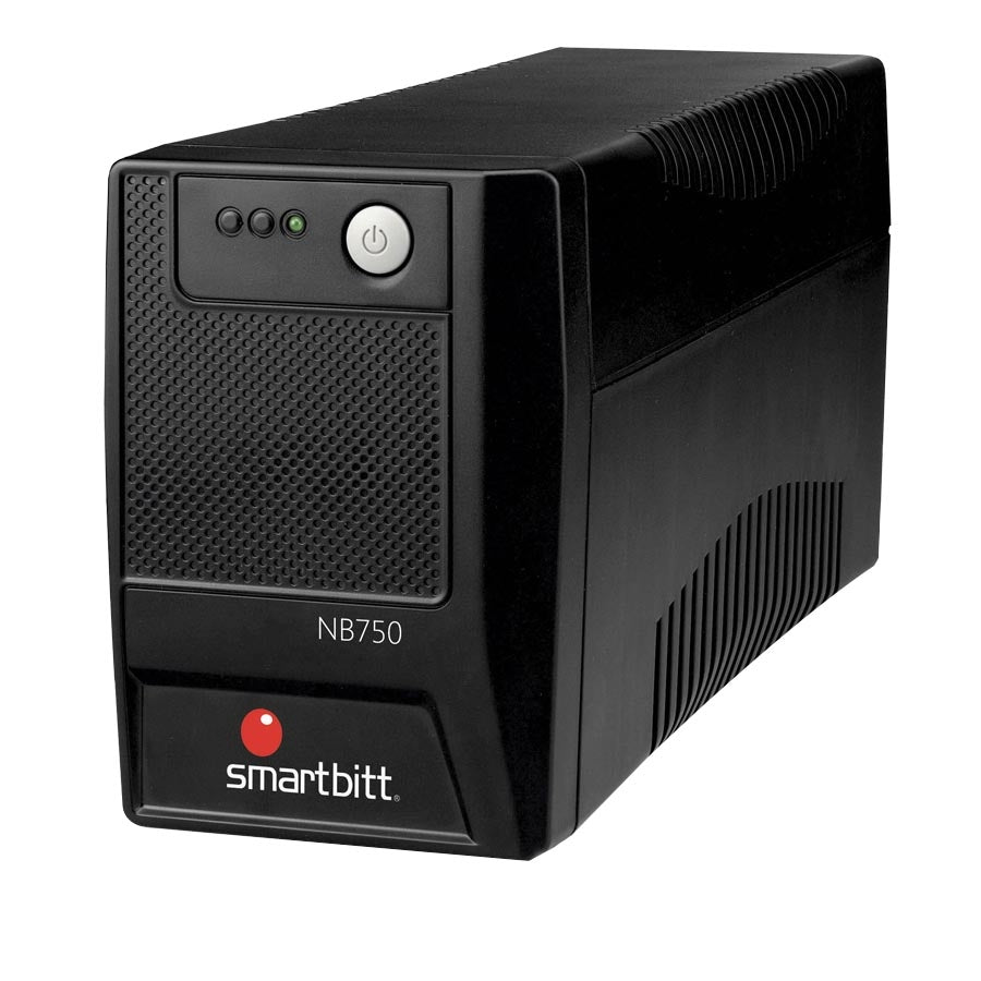 No-Break SMARTBITT SBNB750 750 VA - 6 Contactos, Batería 12V, Protección Hogar y Oficina