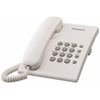 Teléfono Panasonic KX-TS500MEW Alámbrico Analógico - Control de Volumen 4 Niveles