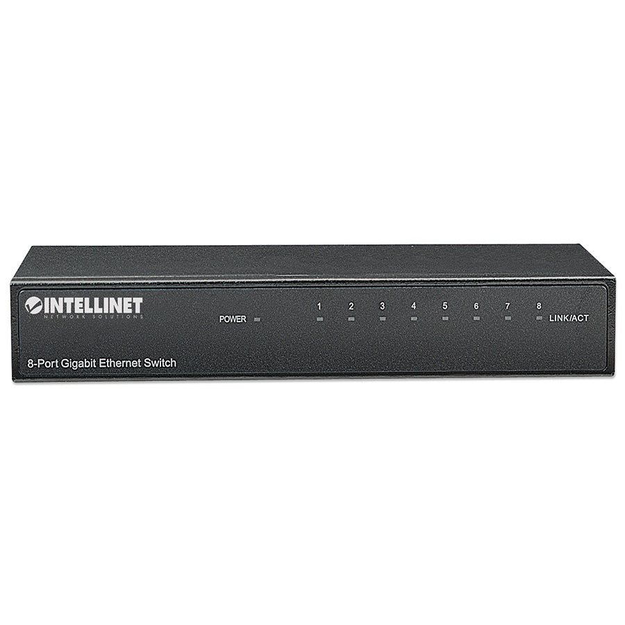 Switch Intellinet 530347 8 Puertos Gigabit Ethernet - Metal Profesional Imagen secundaria del producto