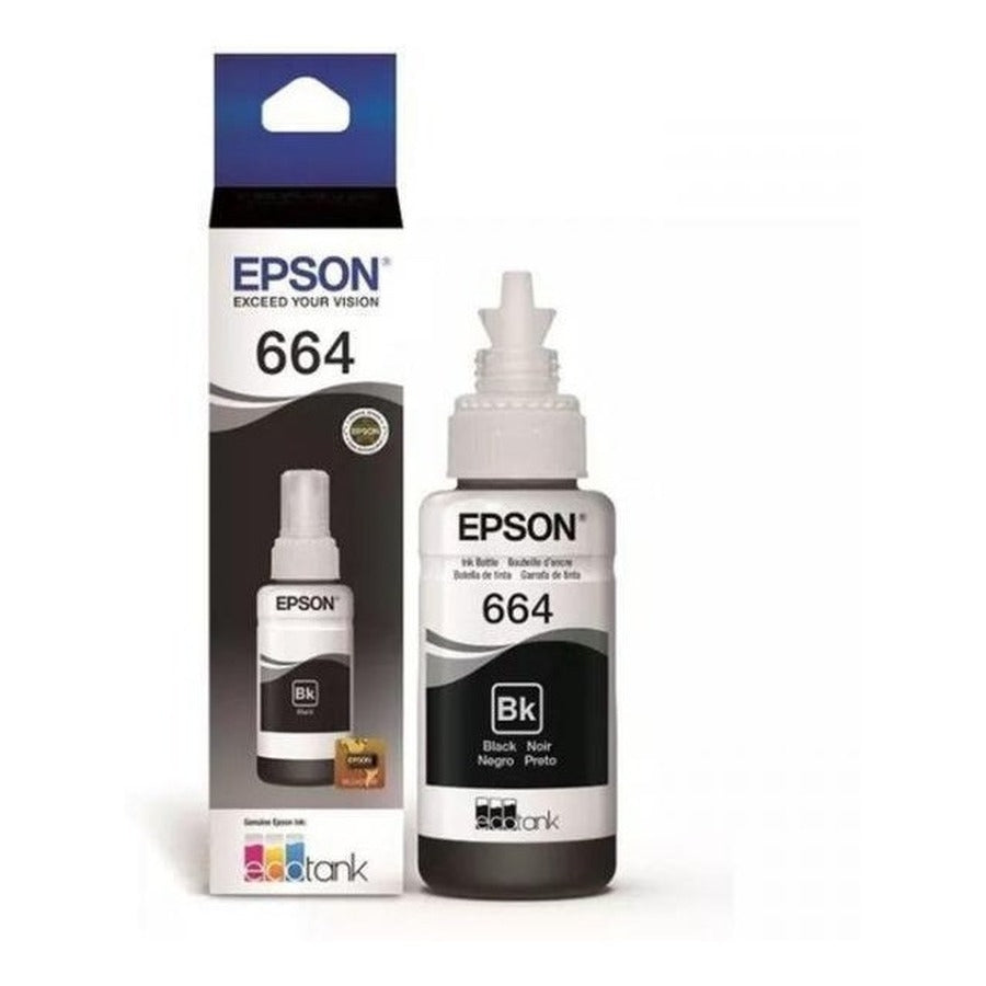 Cartucho Epson T664120-AL Negro - 4000 Páginas, Compatible L110/L200/L350 Imagen principal del producto
