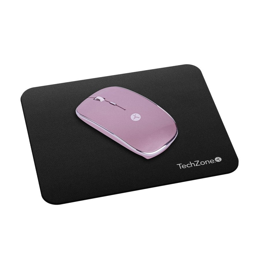 Mouse TECH ZONE TZACMOI27 Inalámbrico Recargable 1600 DPI Rosa