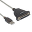 Convertidor Manhattan 336581 USB a Paralelo DB25 - 1.8m, 1.2 Mbps