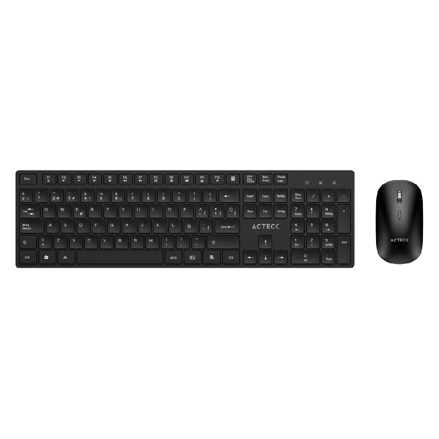 Kit Acteck Creator Vantage Aero MK555 - Teclado y Mouse Inalámbrico Ergonómico