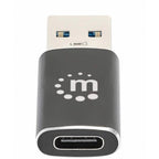 Adaptador USB Manhattan 153980 USB-C a USB-A 3.2 Gen 2 - Transferencia Rápida