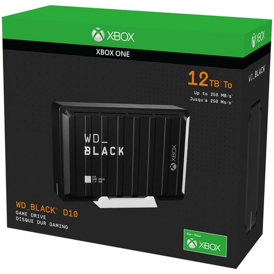 Disco Duro Externo WD Black D10 12TB - USB 3.2, 7200 RPM, Xbox One/Series X