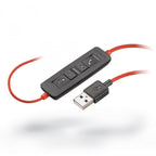 Diadema Poly Blackwire C3210 - Monoaural USB Cancelación de Ruido Negro