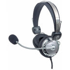 Audífonos Diadema Manhattan 175517 - Micrófono Omnidireccional, Cable 2.5m