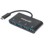 Hub USB Manhattan 162746 - USB-C 4 Puertos SuperSpeed 5 Gbps