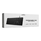 Teclado Acteck Vantage Aero TA545 Alambrico USB - 105 Teclas Multimedia Español