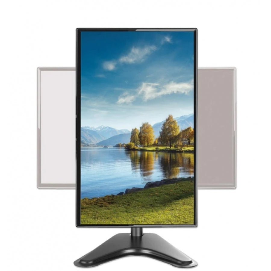 Soporte Monitor Manhattan 462037 - Ajustable 17 a 27 pulgadas, Rotación 90°