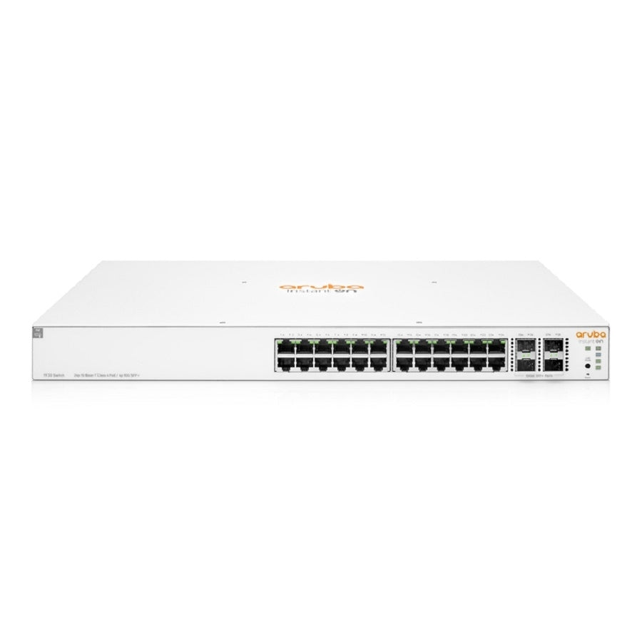 Switch HPE Aruba Instant On JL684B 24 puertos Gigabit - PoE 370W, 4 SFP+ Imagen principal del producto