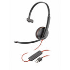 Diadema Poly Blackwire C3210 - Monoaural USB Cancelación de Ruido Negro