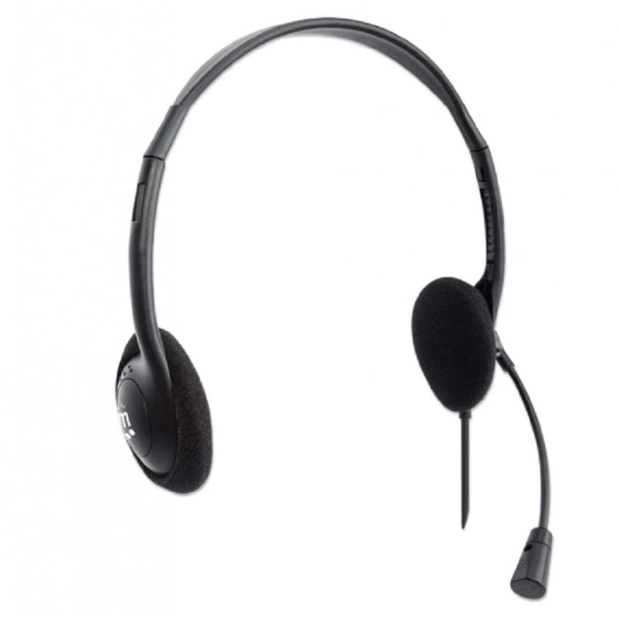 Audífono Diadema Manhattan 179850 - USB, Micrófono Flexible, Acolchado