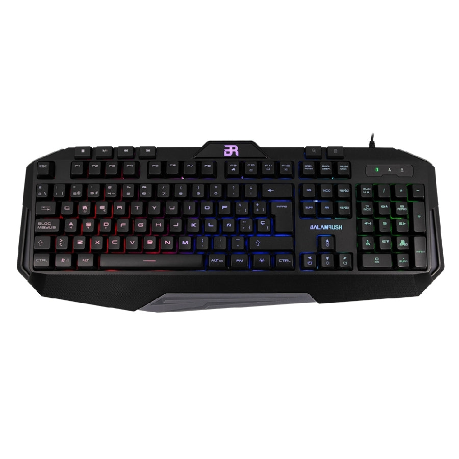 Teclado Gamer Balam Rush Gunfire KG330 - LED, Multimedia, USB, Español
