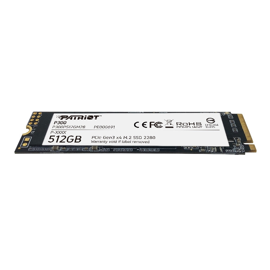 SSD Patriot P300 512GB M.2 NVMe PCIe Gen 3 - Lectura 1700MB/s