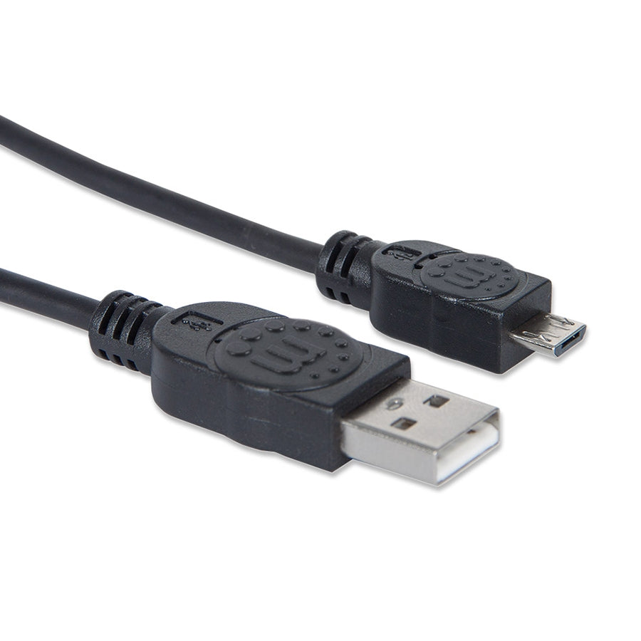 Cable USB Manhattan 307178 - USB 2.0 A a Micro B, 1.8m, Negro Imagen secundaria del producto