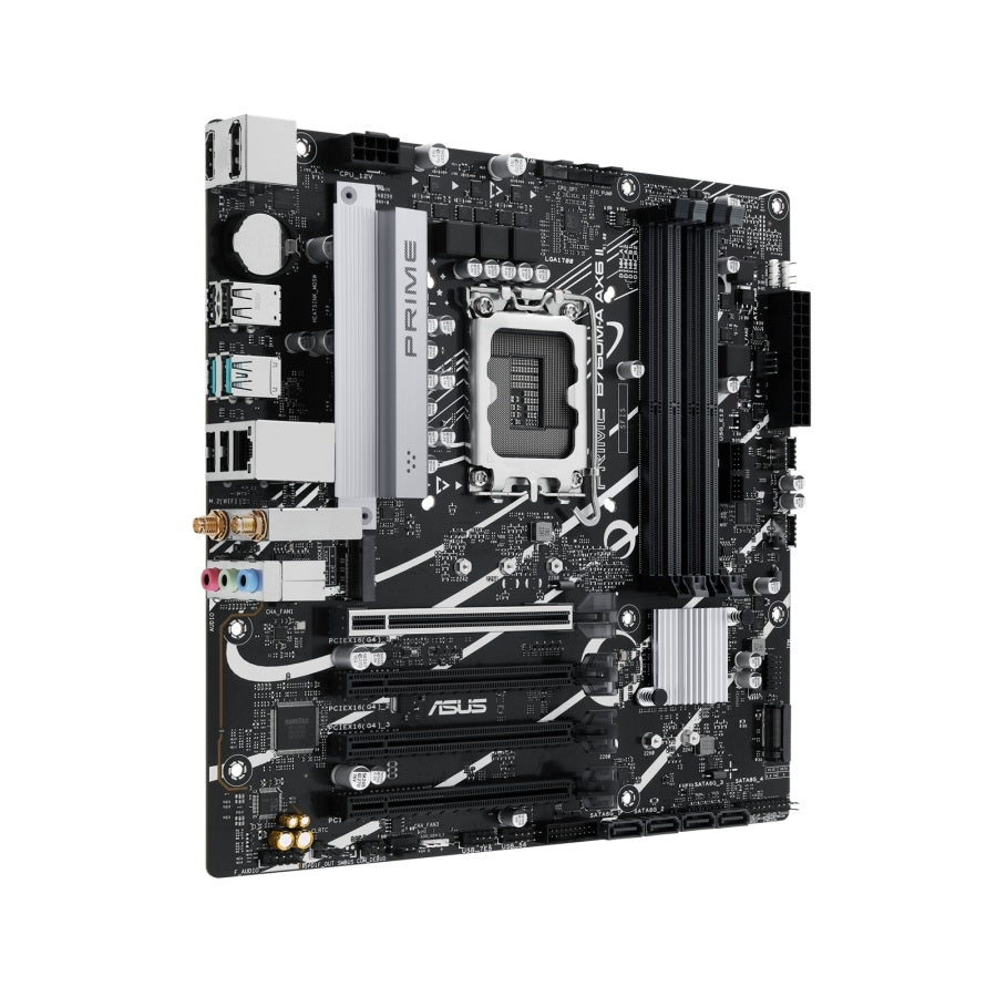 Tarjeta Madre ASUS PRIME B760M-A AX6 II Socket 1700 - DDR5, WiFi 6, M.2 NVMe