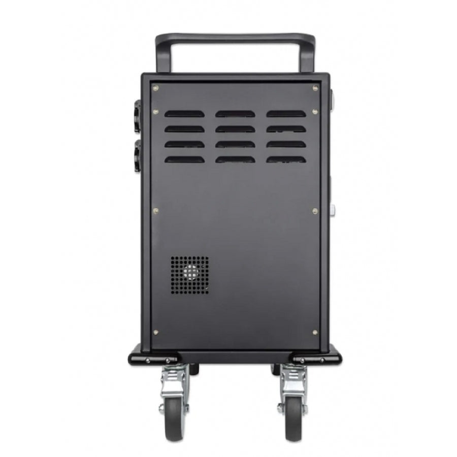 Gabinete de Carga Manhattan 716000 - 32 Puertos USB-C, 576W, con Ruedas