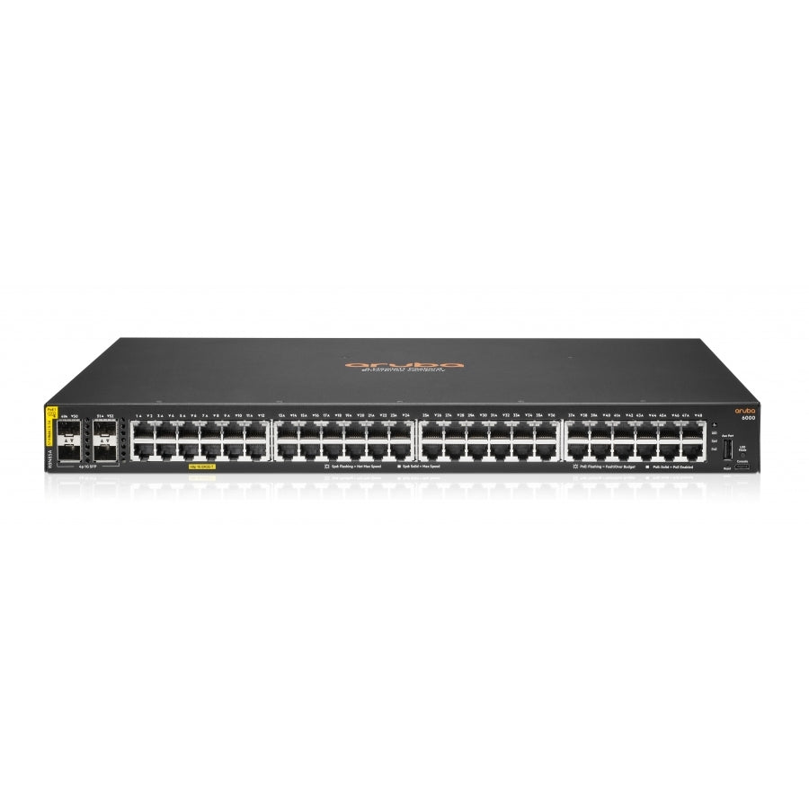 Switch HPE Aruba 6000 48 Puertos Gigabit POE+ 370W - Capa 2 Administrable Imagen secundaria del producto