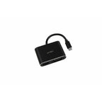 Adaptador Acteck Shift Plus AV420 USB-C a HDMI y VGA 4K Negro