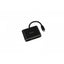 Adaptador Acteck Shift Plus AV420 USB-C a HDMI y VGA 4K Negro