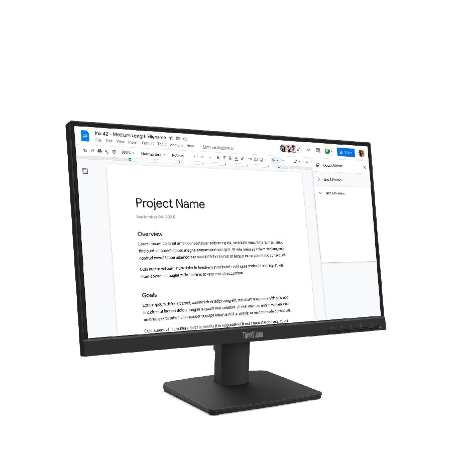 Monitor Lenovo ThinkVision E24-40 23.8 FHD - HDMI, DisplayPort, VGA