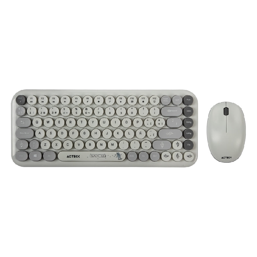 Kit Acteck Creator Chic AC-940221 - Teclado y Mouse Inalámbrico Español