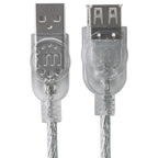 Cable USB Manhattan 340496 Extensión 3.0M - USB 2.0 Alta Velocidad