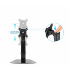 Soporte Monitor Manhattan 461894 - Ajustable 15 a 32 Pulgadas con Pistón de Gas