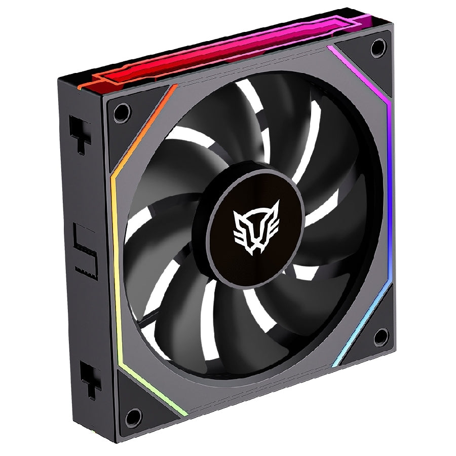 Kit 3 Ventiladores Balam Rush Eolox Link EXL95 120mm RGB - 1800 RPM, Silencioso