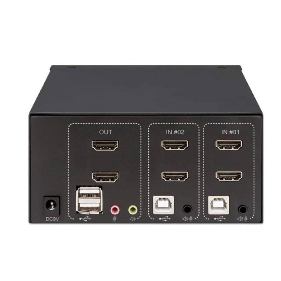 Switch KVM HDMI Manhattan 153522 - Dual Monitor 4K@30Hz USB 2.0 Imagen principal del producto