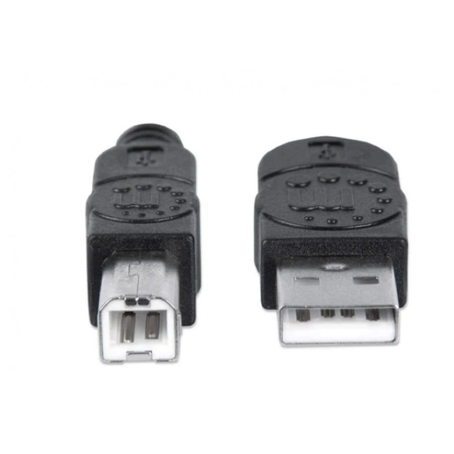 Cable USB Manhattan 306218 2.0 A-B 0.9M - Alta Velocidad Blindado