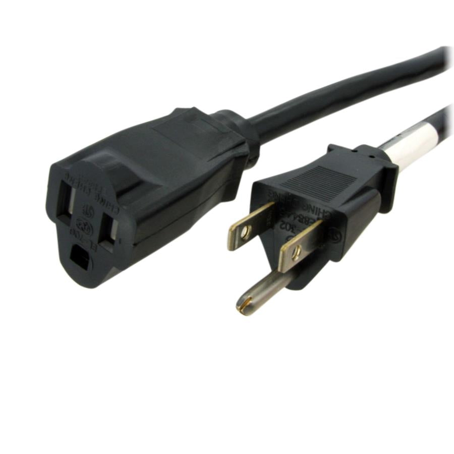 Cable de Extensión de Alimentación StarTech PAC1013 1M - 13A 125V, Certificado UL