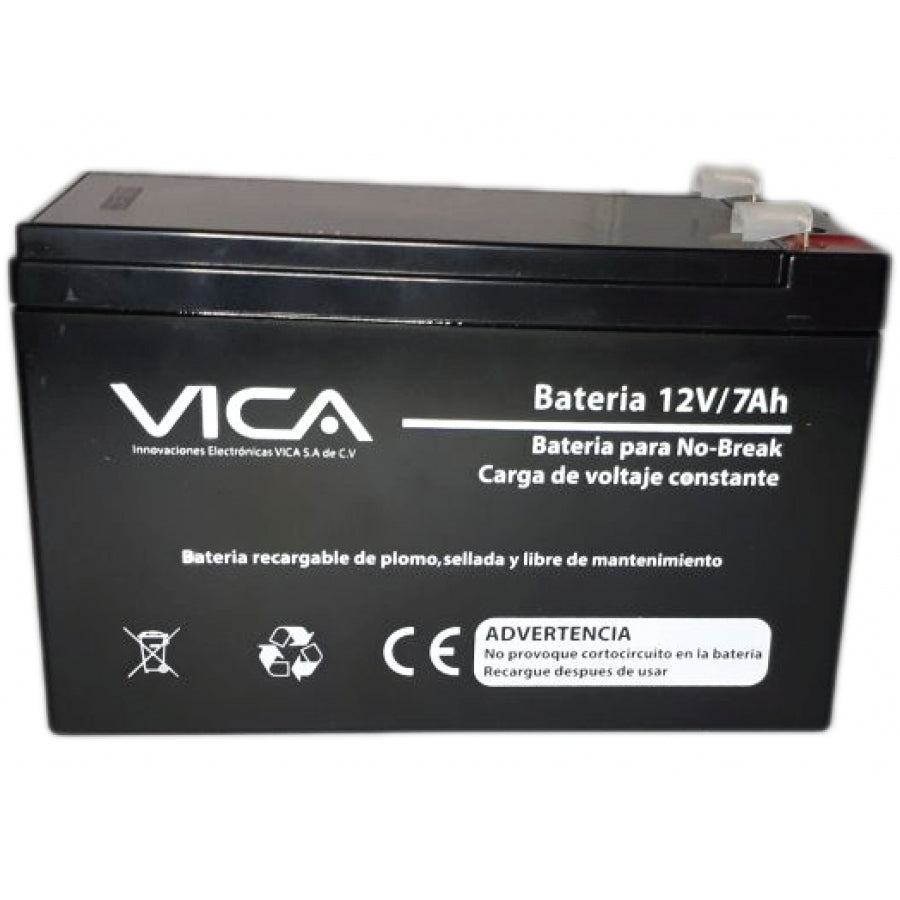 Batería VICA 12V 7AH - Compatible con 80% de No Breaks, 1 Año Garantía Imagen principal del producto