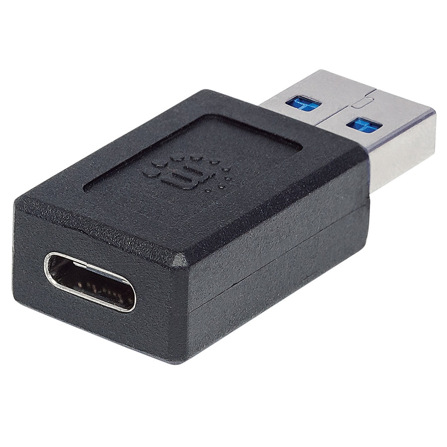 Adaptador USB Manhattan 354714 - USB 3.1 Gen 2 Tipo C a Tipo A Negro
