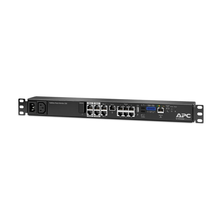 Bastidor Monitoreo NetBotz APC NBRK0250A 1U - Sensores Temperatura Humedad Humo