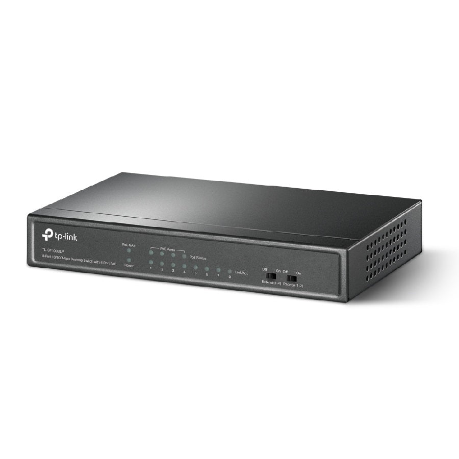 Switch TP-Link TL-SF1008LP 8 Puertos 10/100 Mbps - 4 Puertos POE para Escritorio
