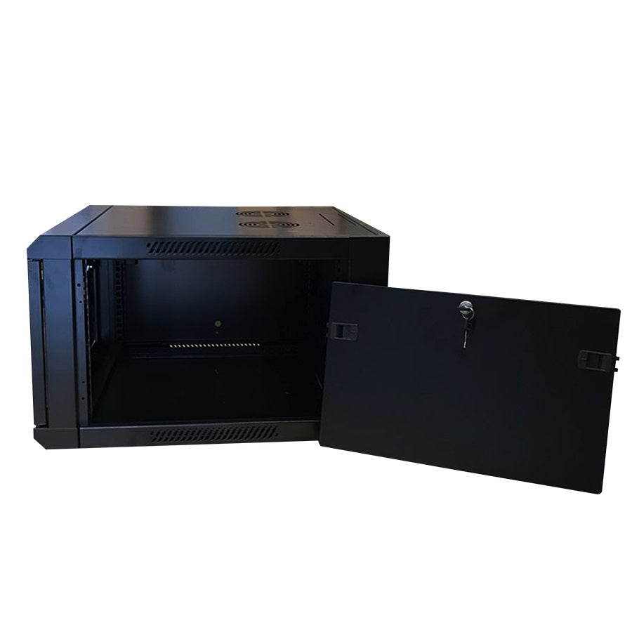 Gabinete WAM de Rack 6U Montaje en Muro 600x600mm Negro
