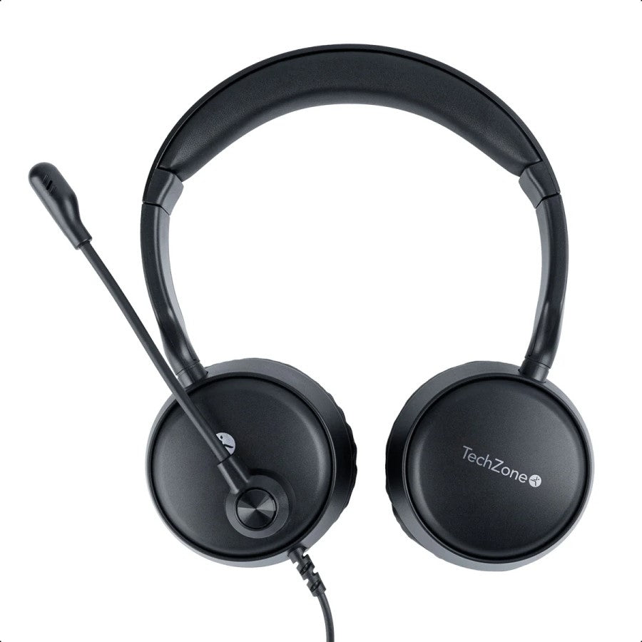 Diadema Tech Zone TZACDII02 Alámbrica USB - Micrófono Integrado, Sonido Estéreo
