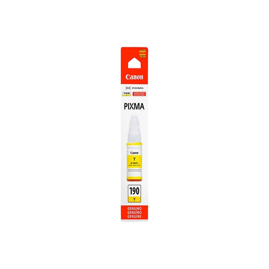 Botella de Tinta Canon GI-190 Amarillo 70ml - 7000 Páginas Imagen principal del producto