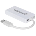 Hub USB 3.0 Manhattan 507578 - 3 Puertos + Adaptador Gigabit Ethernet