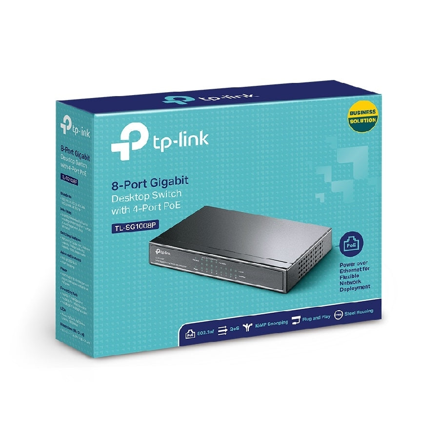 Switch TP-Link TL-SG1008P 8 Puertos Gigabit con 4 Puertos PoE Imagen secundaria del producto