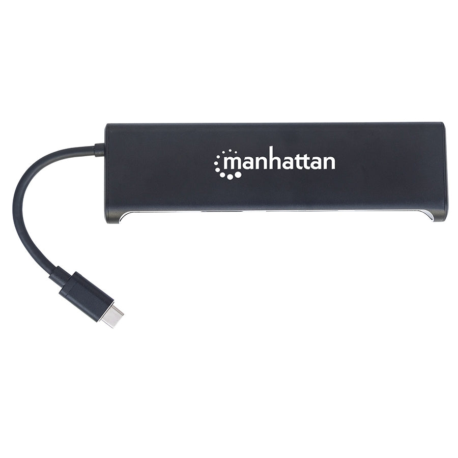 Docking Manhattan USB-C 4 en 1 - HDMI, VGA, USB 3.1 y Lector SD
