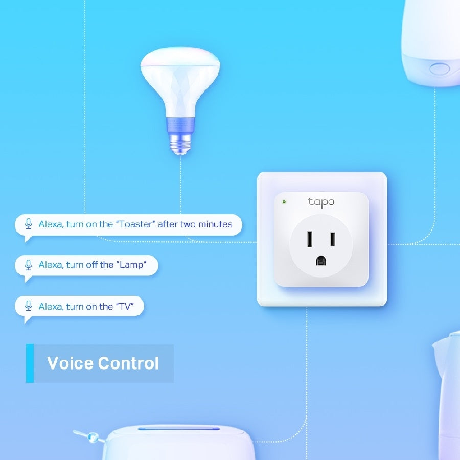 Mini Contacto Inteligente TP-Link Tapo P100 - Control WiFi 1200W