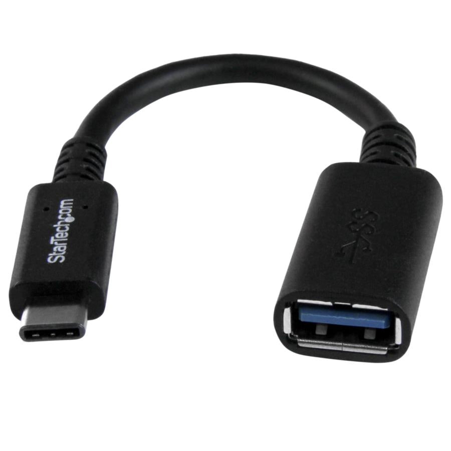 Adaptador USB 3.1 Type-C a Type-A StarTech - USB 3.0 5Gbps Negro