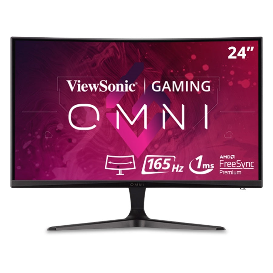 Monitor ViewSonic VX2418C 24 Pulgadas Full HD 165Hz - Curvo, FreeSync, 1ms