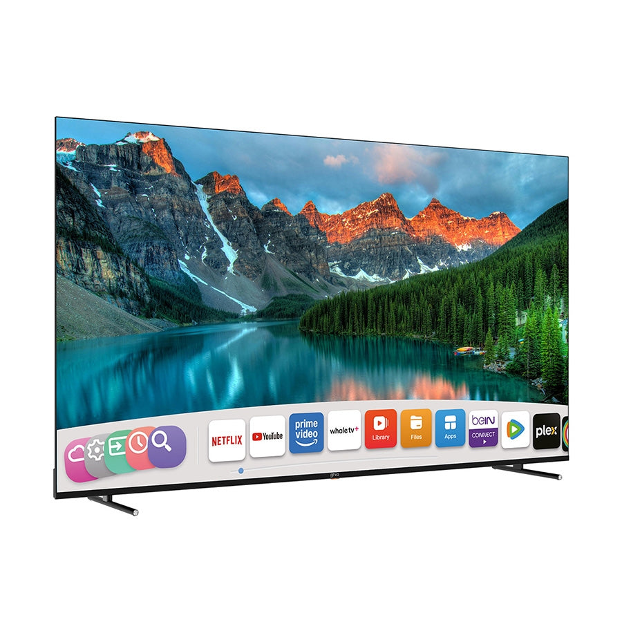 Televisor Smart GHIA Whale 75 Pulgadas 4K UHD - WiFi, 3 HDMI, Dolby Audio