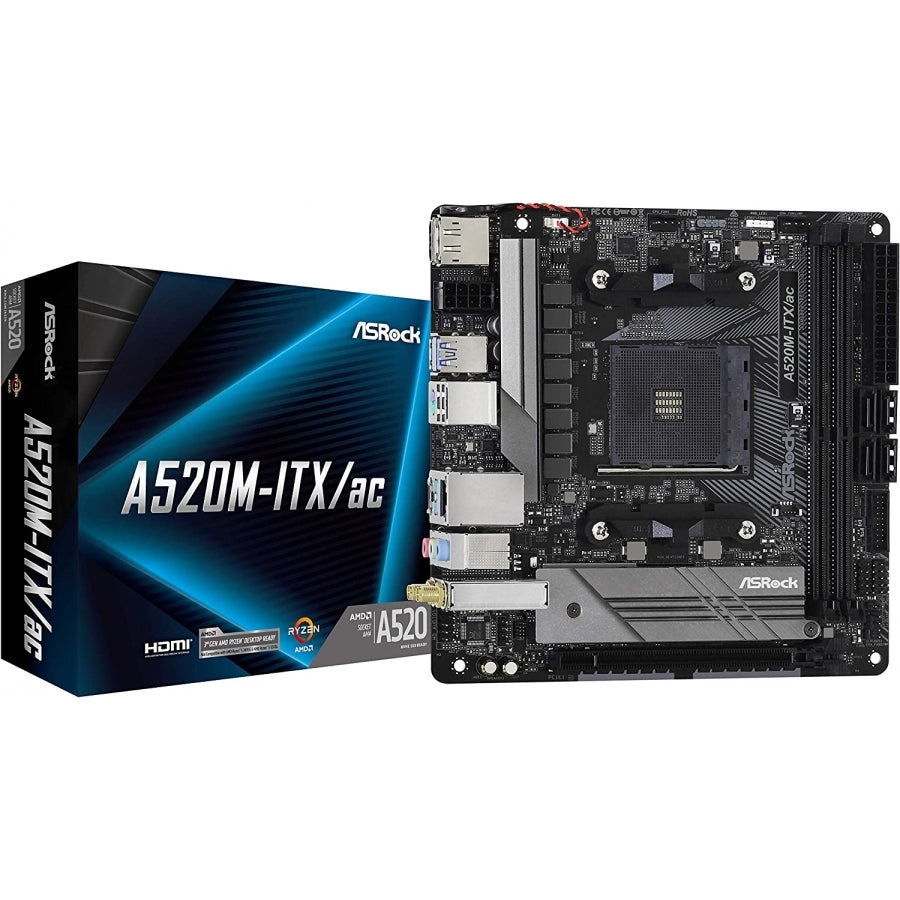 Tarjeta Madre ASROCK A520M-HDV Socket AM4 DDR4 - HDMI, DVI-D, D-SUB Imagen principal del producto
