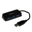 Hub USB 3.0 StarTech 4 Puertos - Super Speed 5 Gbps, Portátil y Compacto